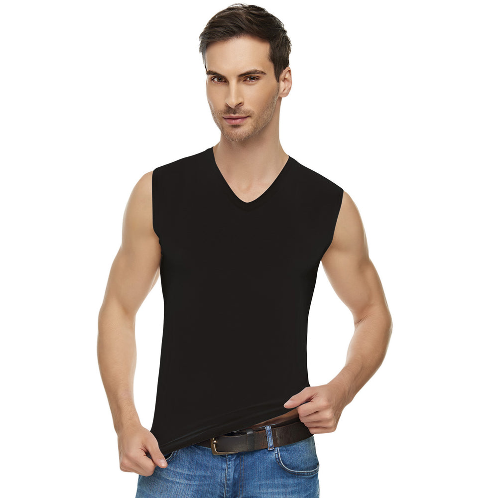 ELT1305 Elite Elastane V Neck Zero Sleeve