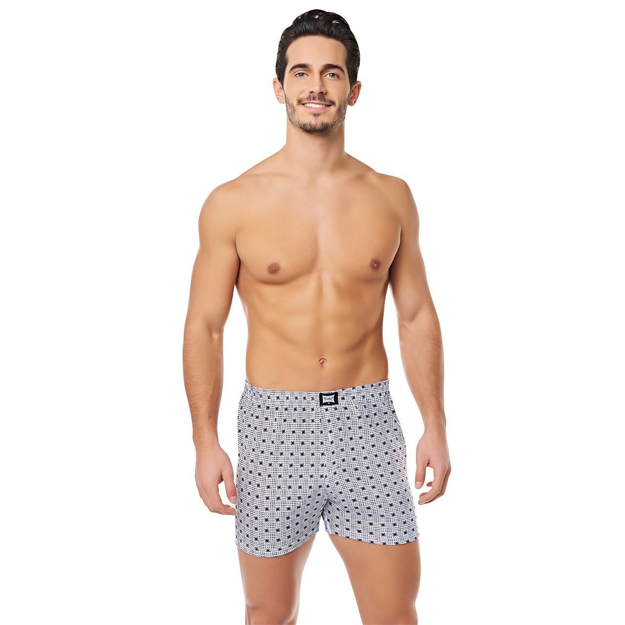 TER0116 Tutku Desenli Penye Boxer